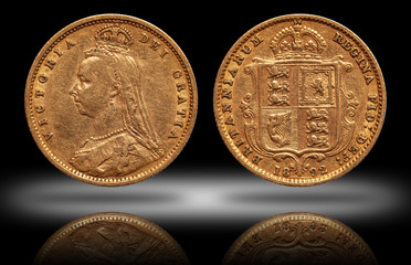Gold coin United Kingdom 1892