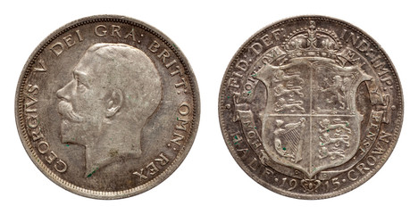 United Kingdom silver coin half chrown 1915