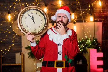 All I want for Christmas. time for christmas. happy bearded man. winter holidays. wait for xmas...