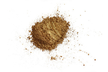 Gold metallic crushed eyeshadow, pigment powder