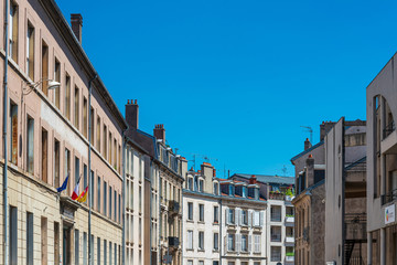 Fototapeta premium NANCY, FRANCE - June 23, 2018: Antique building view in Old Town Nancy, France