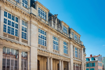 NANCY, FRANCE - June 23, 2018: Antique building view in Old Town Nancy, France