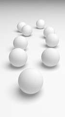 White abstract background. Lowpoly backdrop. Crumpled paper. 3D illustration