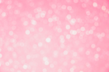 Pink bokeh on circle abstract light background.Blurred abstract pink background.