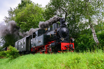 Dampflokomotive Sauerländer Kleinbahn Plettenberg Lok Schmalspurbahn Qualm Museumszug Deutschland...
