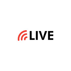 Live icon design template vector isolated illustration