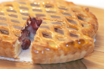 Fresh home made cherry pie