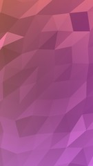 Abstract triangle geometrical pink background. Geometric origami style with gradient. 3D illustration