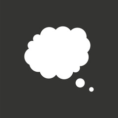 Blank empty speech bubble speak cloud vector.