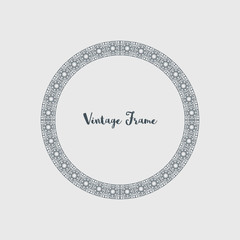 Vector Decorative Circle Frame
