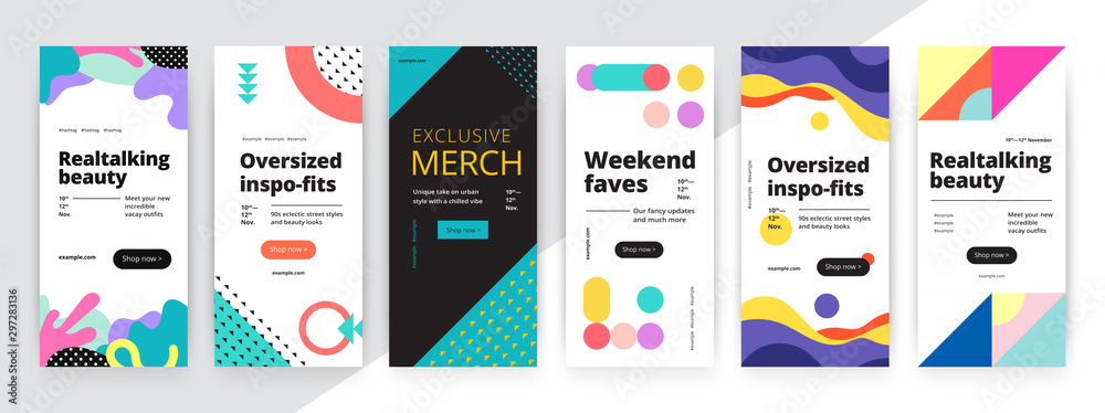 Wall mural modern promotion rectangular web banner for social media mobile apps. elegant sale and discount prom