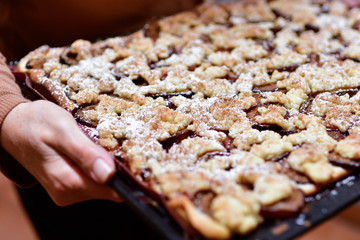 Zwetschgenkuchen backen