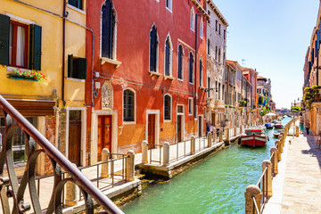 Scenic view of Venetian canals