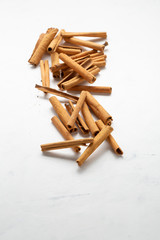 Cinnamon stick condiment, spice close-up