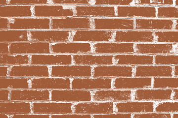 Obraz premium Texture background brick wall with defects, chips, cracks