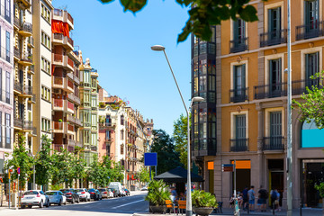 Eixample district - most beautiful area of Barcelona. Spain © JackF