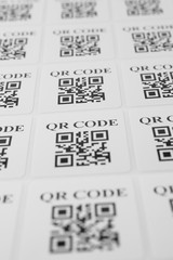 QR Code label sticker