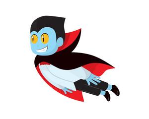 Cute Dracula with Flying Gesture