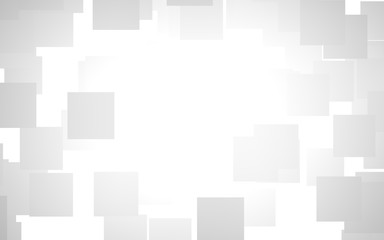 White abstract background. Misty backdrop with grey squares. 3D illustration