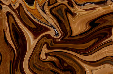 Brown marble swirl texture pattern background.