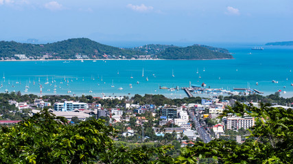 Obraz premium view of the bay in phuket