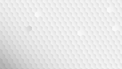 Abstract hexagonal geometric background in white color