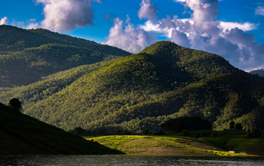 Big mountain with natural light 