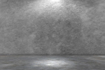 Gray cement wall texture for studio gradient room background, dark color wall surface used for background and display your products.
