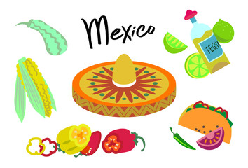 Poster with the theme of Mexico.