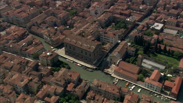 Ripresa aerea da Canal Grande fino a Fondamenta Nuove