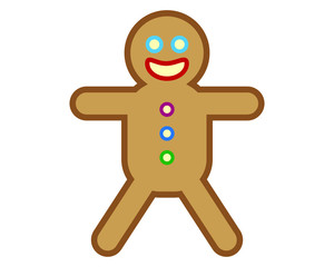 simple icon vector with gingerbread shape