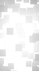 White abstract background. Misty backdrop with grey squares. 3D illustration