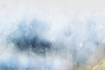 Abstract ocean beach watercolor background for Textures and Backgrounds.