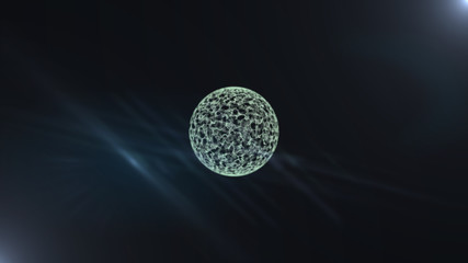 Blockchain technology concept abstract background.