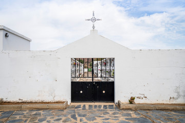 Entrance to small cemetery