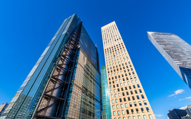 汐留の高層ビル街の風景