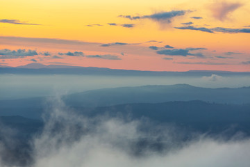 Mountains silhouette
