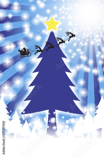 Leinwandbilder Background Wallpaper Vector Illustration Design Clip Art Free Size Happy Party Image ベクターイラスト背景 12月 冬のパーティー イベント クリスマス素材 クリスマスツリー 無料 商用 Tomo00