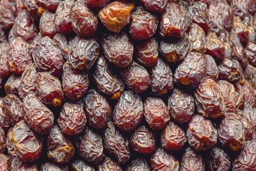 Delicious and sweet dried dates fruit