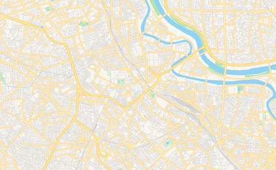 Printable street map of Kita, Japan