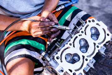 Mechanic at work