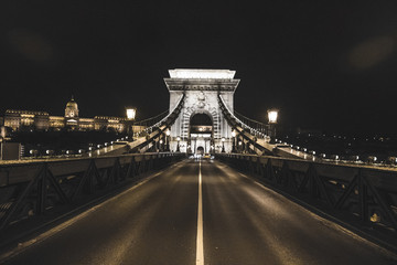 Fototapeta na wymiar Szechenyi Chain Bridge, Budapest, Hungary