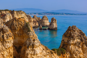 Fototapeta na wymiar Beach near Lagos - Algarve Portugal