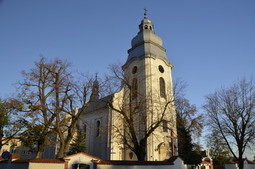 Fototapeta na wymiar kościół w Mielcu , Mielec , kościół , zabytkowy