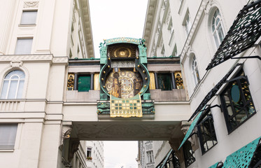 Anker Clock in Hoher Markt, Vienna, Austria
