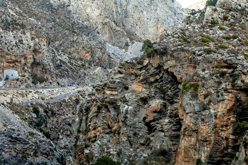 Kourtaliotiko gorge at summer. Greece. Crete.
