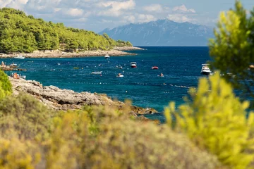 Fotobehang Coast of Hvar island, adriatic sea, Croatia © vojta