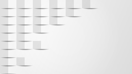 Abstract geometric background in white color