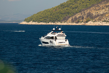 yacht floating on the adriaticsea