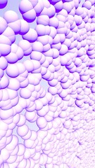 3d rendering picture of pink balls. Abstract wallpaper and background. 3D illustration